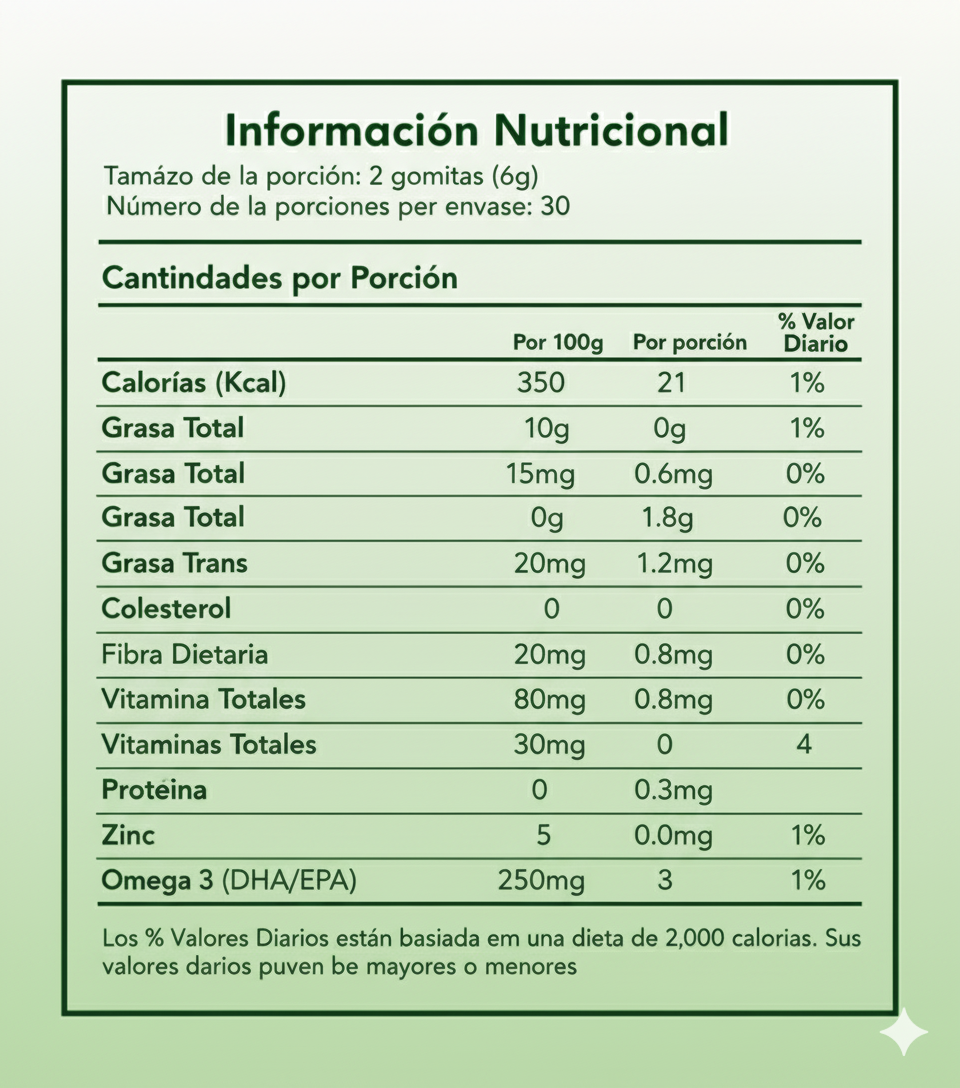 Vitaminas E & de Omega 3 - Energizen