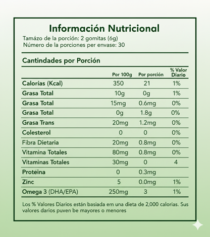 Vitaminas E & de Omega 3 - Energizen