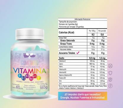 Gomitas de Multivitamínicos para Niños x60