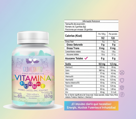 Gomitas de Multivitamínicos para Niños x60