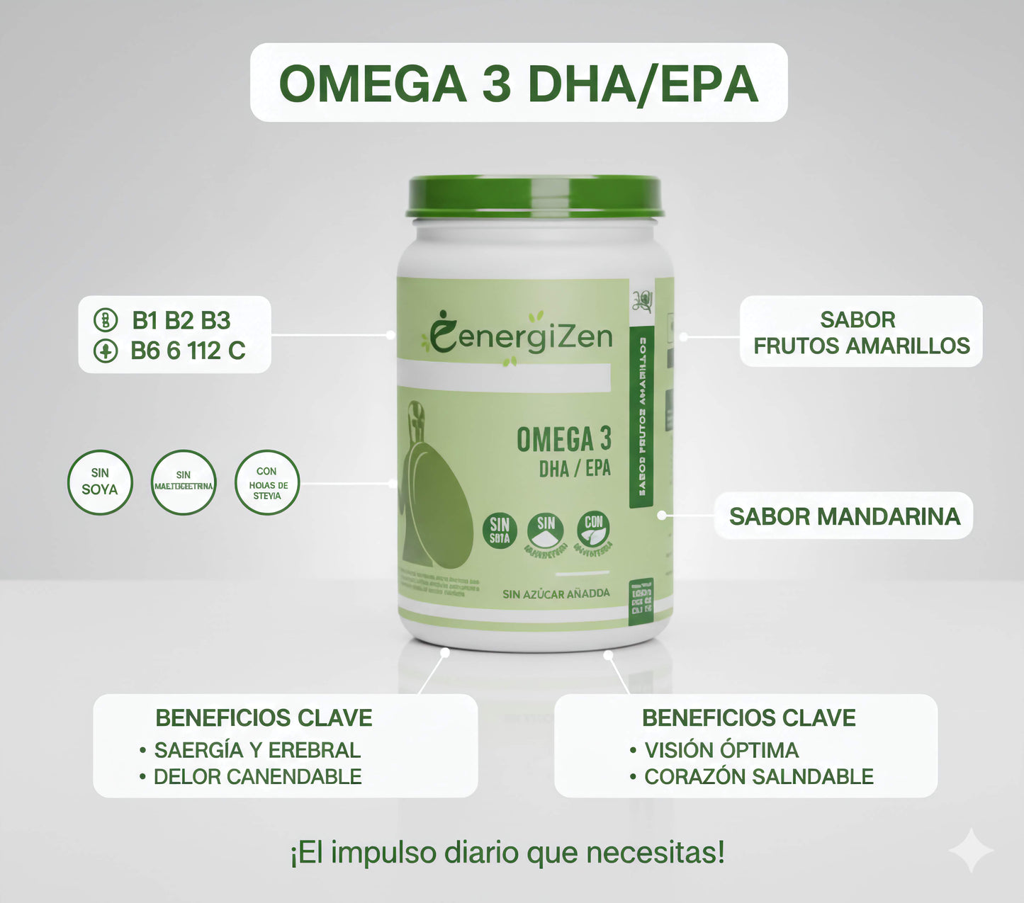 Vitaminas E & de Omega 3 - Energizen